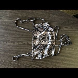 Lizard print Crop top